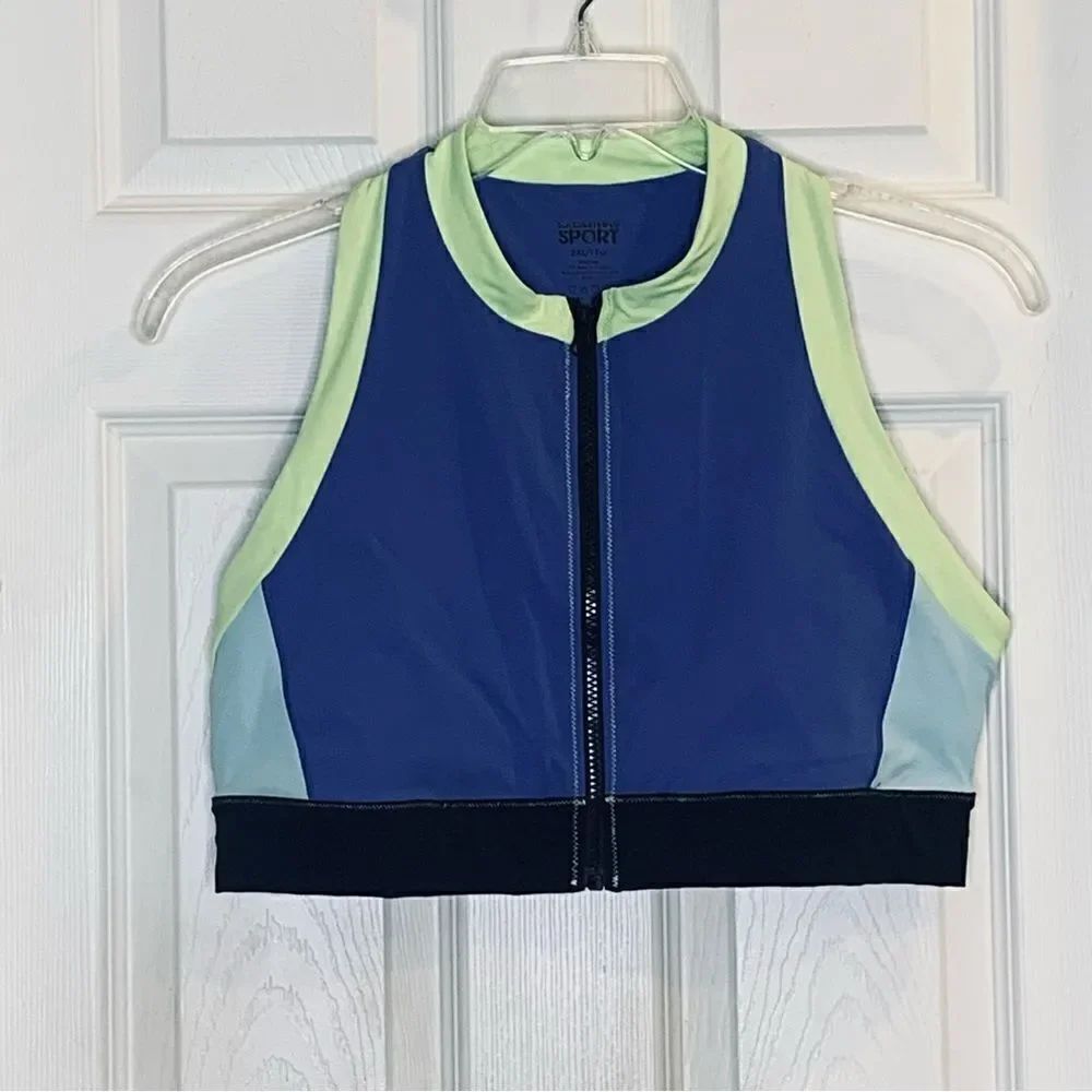 Solid & Striped Color-block stretch sports bra Size 2X